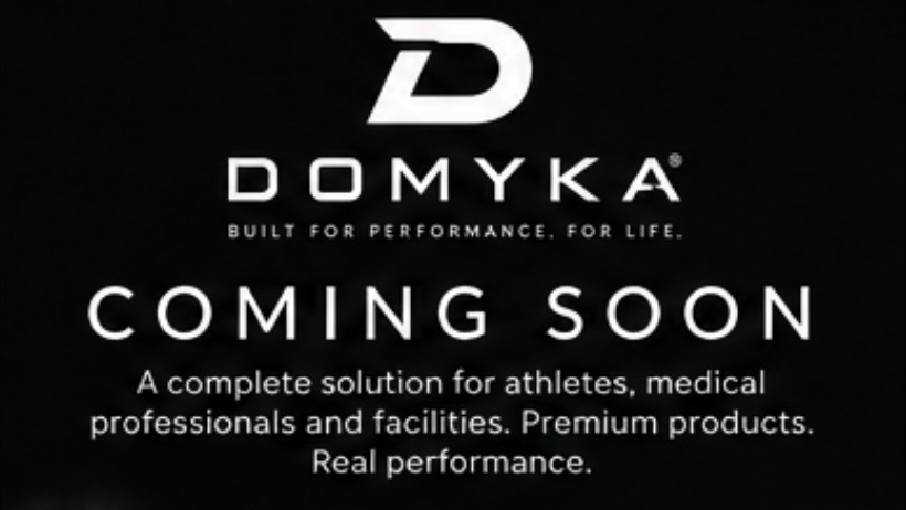 DOMYKA. Built for performance. For life. Coming soon. A complete solution for athletes, medical professionals and facilities.
